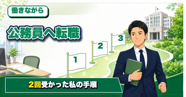 民間から公務員に転職する手順|2回受かった私の実体験ロードマップ