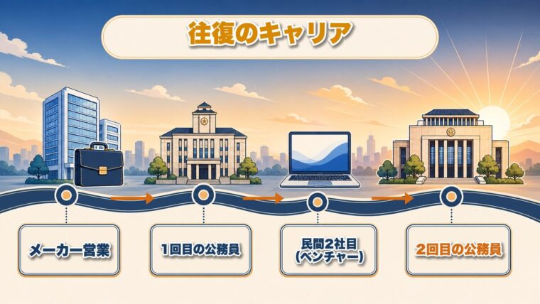 公務員→民間→公務員。2回公務員を選んだ理由|往復のキャリア